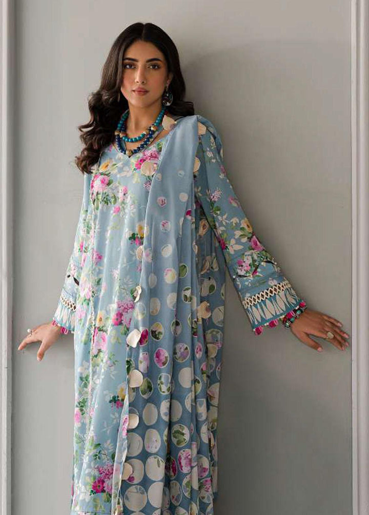 Elaf Printed Lawn Suits Unstitched 3 Piece EF23L EPP-05B - Summer Collection