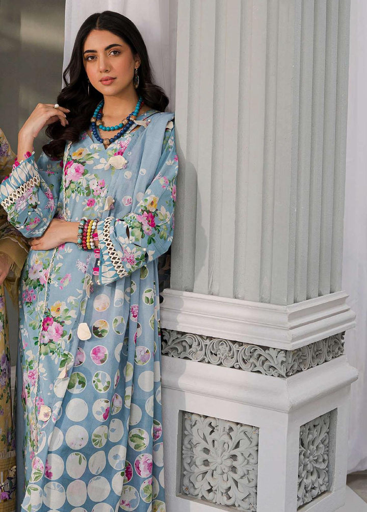 Elaf Printed Lawn Suits Unstitched 3 Piece EF23L EPP-05B - Summer Collection