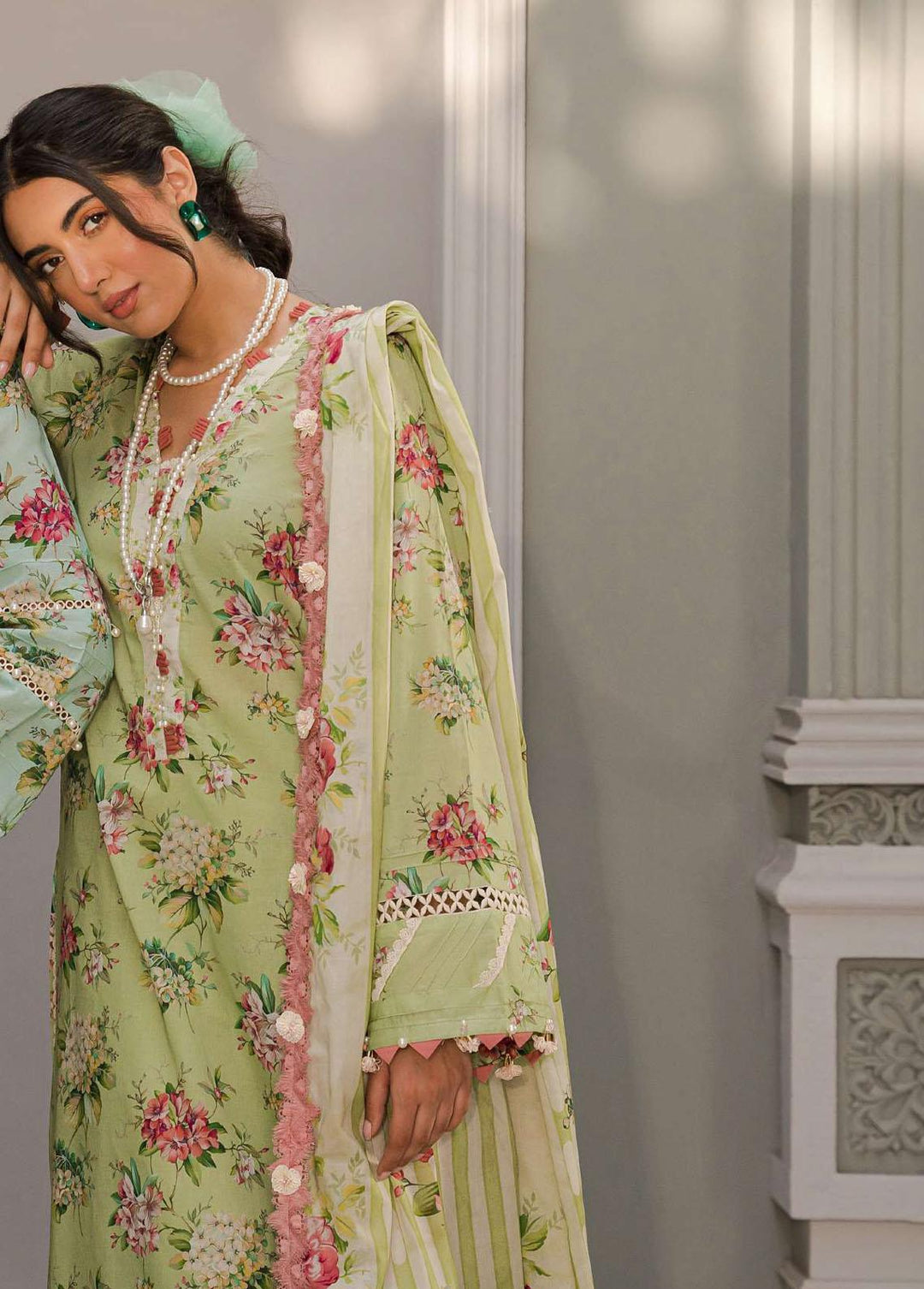 Elaf Printed Lawn Suits Unstitched 3 Piece EF23L EPP-06A - Summer Collection