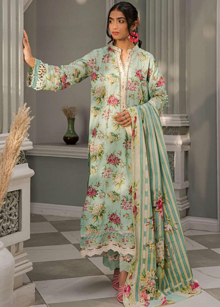 Elaf Printed Lawn Suits Unstitched 3 Piece EF23L EPP-06B - Summer Collection