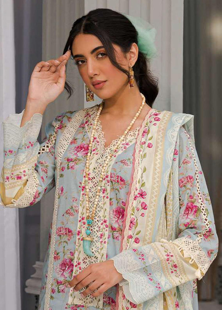 Elaf Printed Lawn Suits Unstitched 3 Piece EF23L EPP-07B - Summer Collection