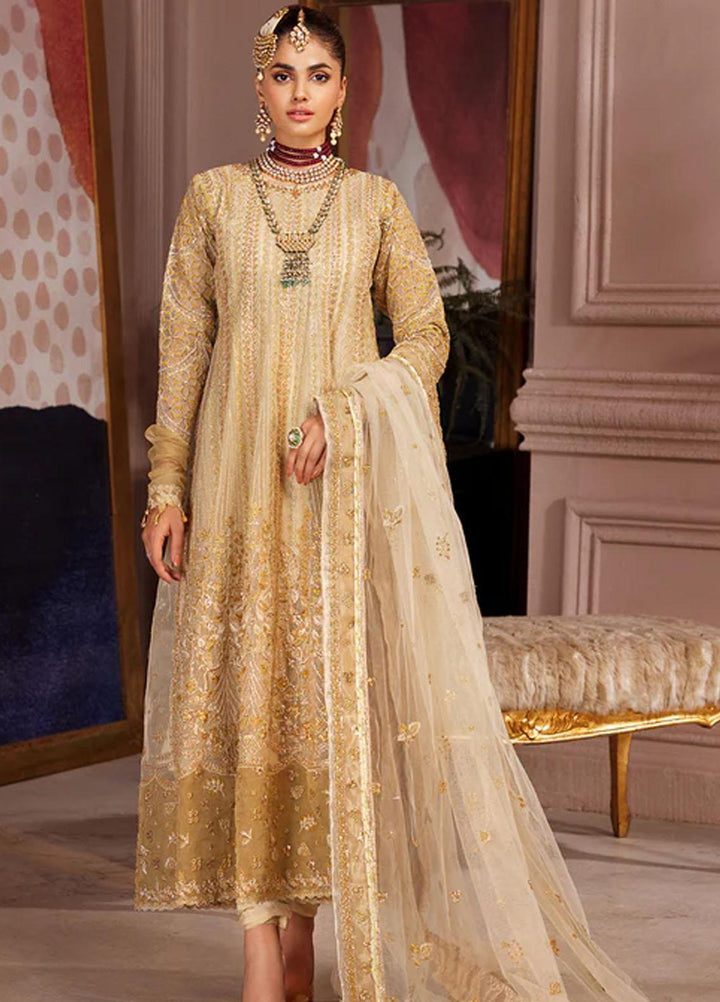 Elaine By Emaan Adeel Embroidered Organza Suits Unstitched 3 Piece EA23EL EL-01 - Luxury Collection