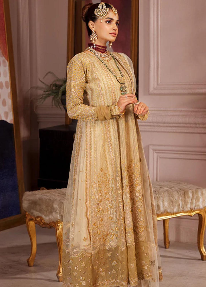 Elaine By Emaan Adeel Embroidered Organza Suits Unstitched 3 Piece EA23EL EL-01 - Luxury Collection