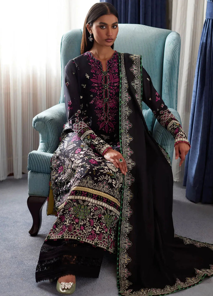 Elan Embroidered Lawn Suits Unstitched 3 Piece EL24L D-03B Qistina - Summer Collection