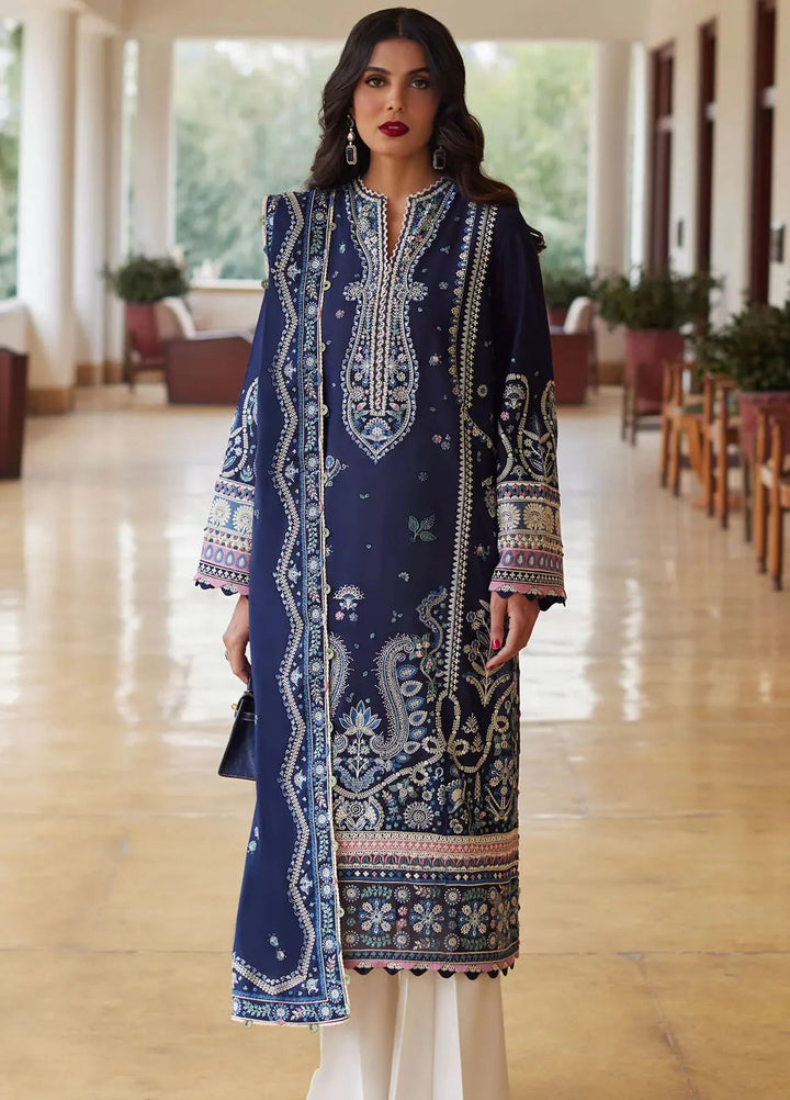 Elan Embroidered Lawn Suits Unstitched 3 Piece EL24L D-04B Mahrosh - Summer Collection