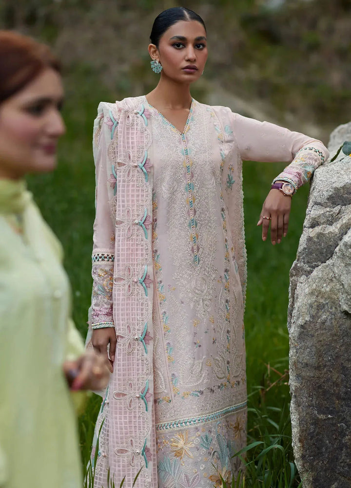 Elan Embroidered Lawn Suits Unstitched 3 Piece EL24L D-05B Neziha - Summer Collection