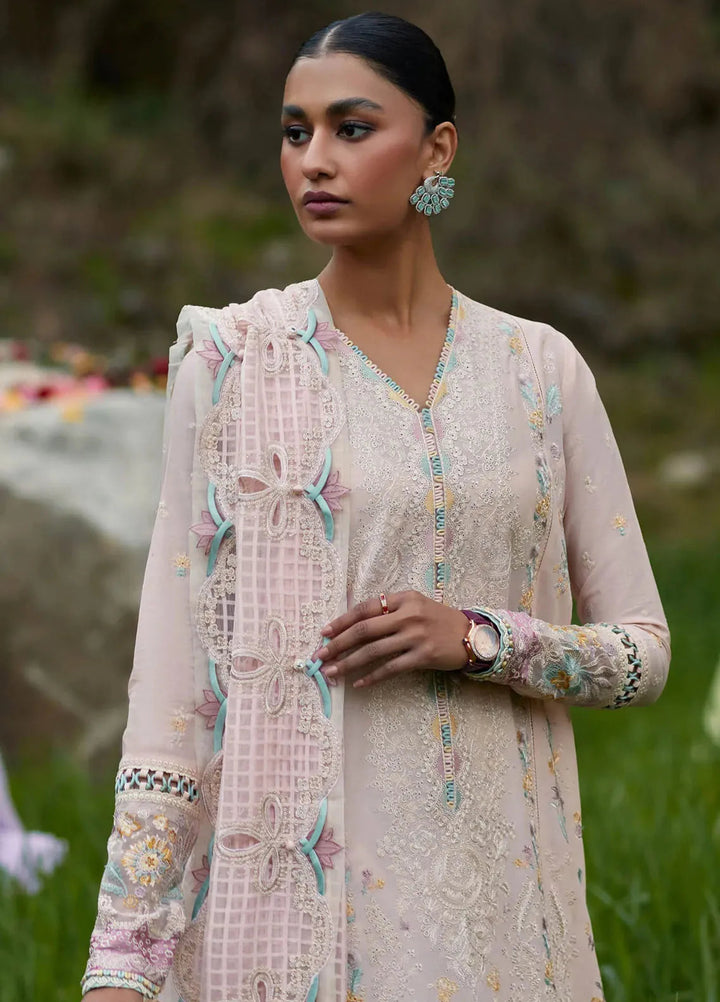 Elan Embroidered Lawn Suits Unstitched 3 Piece EL24L D-05B Neziha - Summer Collection