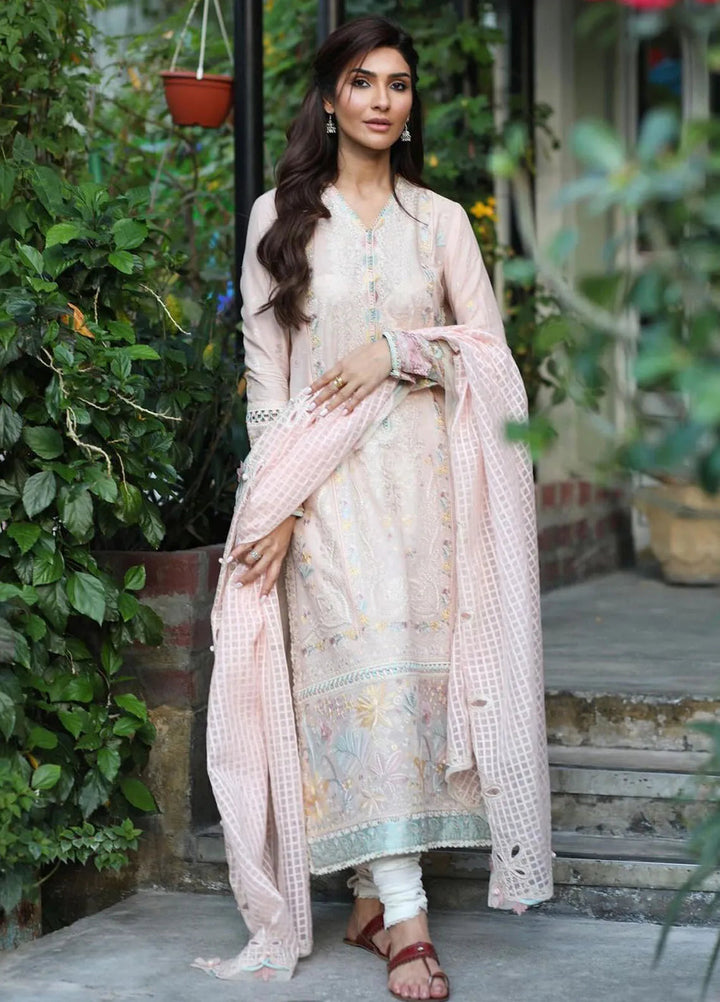 Elan Embroidered Lawn Suits Unstitched 3 Piece EL24L D-05B Neziha - Summer Collection