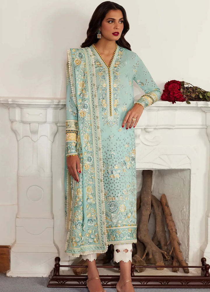 Elan Embroidered Lawn Suits Unstitched 3 Piece EL24L D-06A Ivana - Summer Collection
