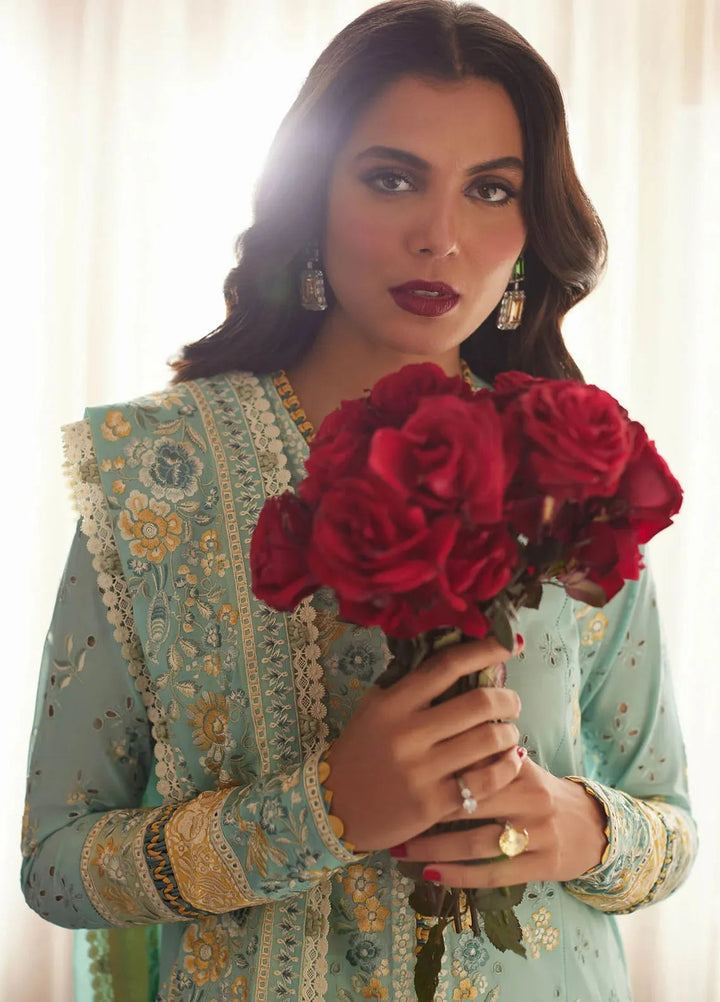 Elan Embroidered Lawn Suits Unstitched 3 Piece EL24L D-06A Ivana - Summer Collection