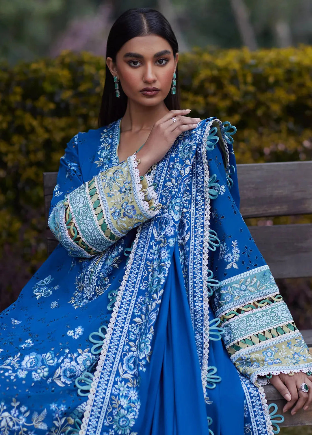 Elan Embroidered Lawn Suits Unstitched 3 Piece EL24L D-06B Ivana - Summer Collection