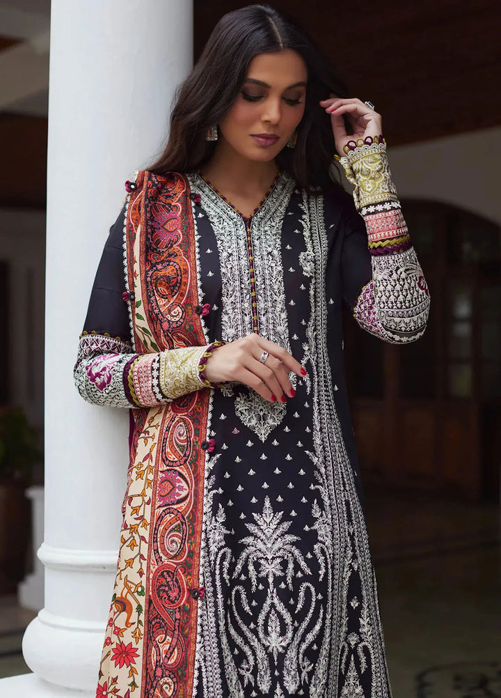 Elan Embroidered Lawn Suits Unstitched 3 Piece EL24L D-07A Sherine - Summer Collection