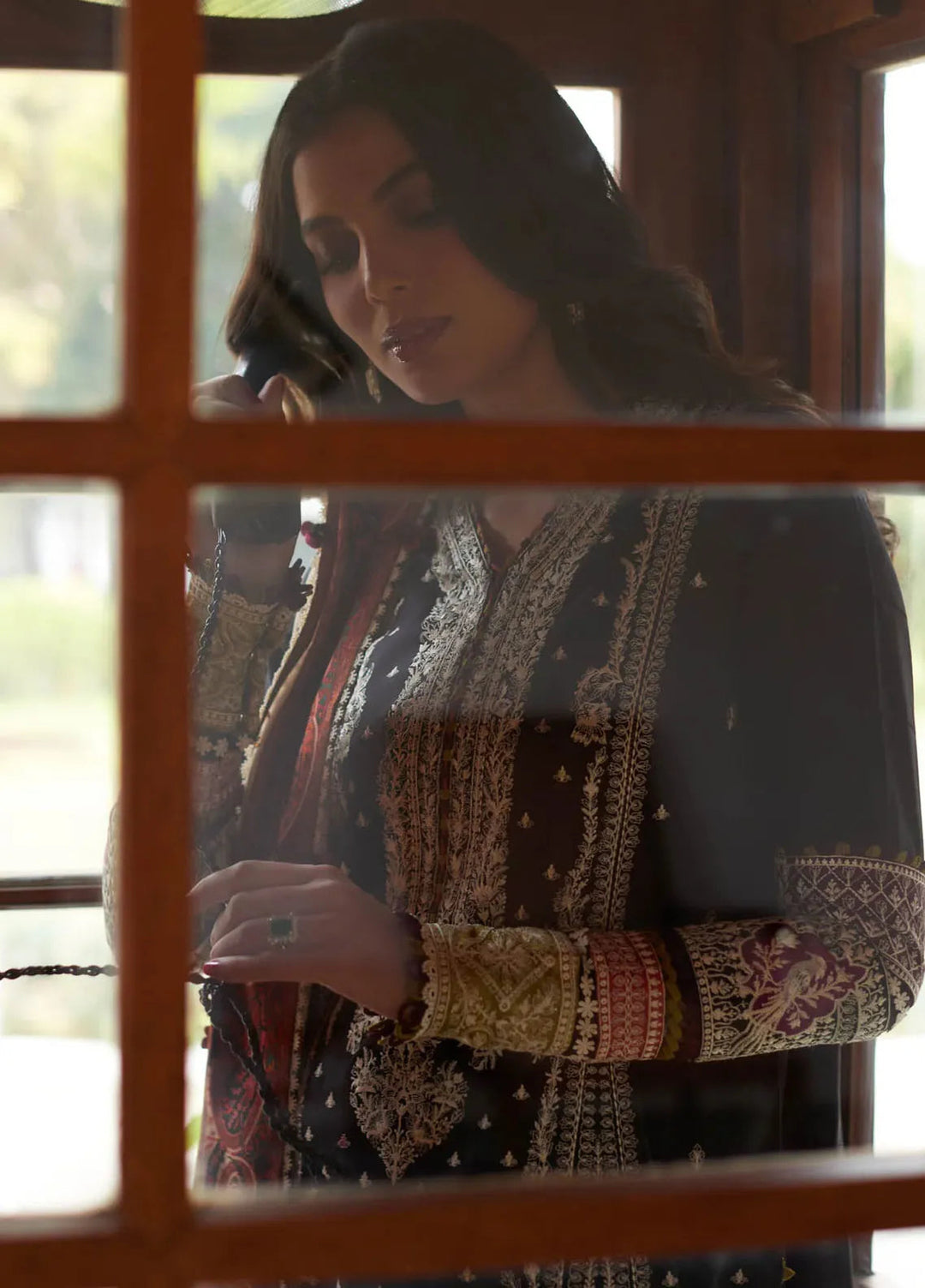 Elan Embroidered Lawn Suits Unstitched 3 Piece EL24L D-07A Sherine - Summer Collection