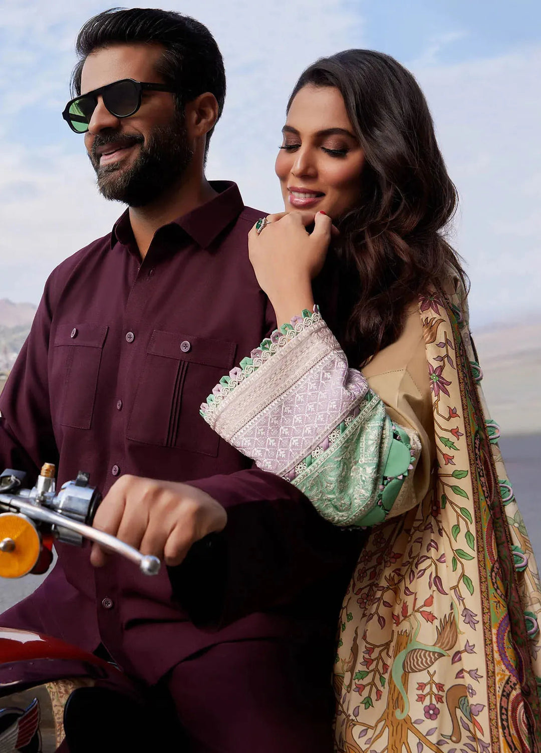 Elan Embroidered Lawn Suits Unstitched 3 Piece EL24L D-07B Sherine - Summer Collection