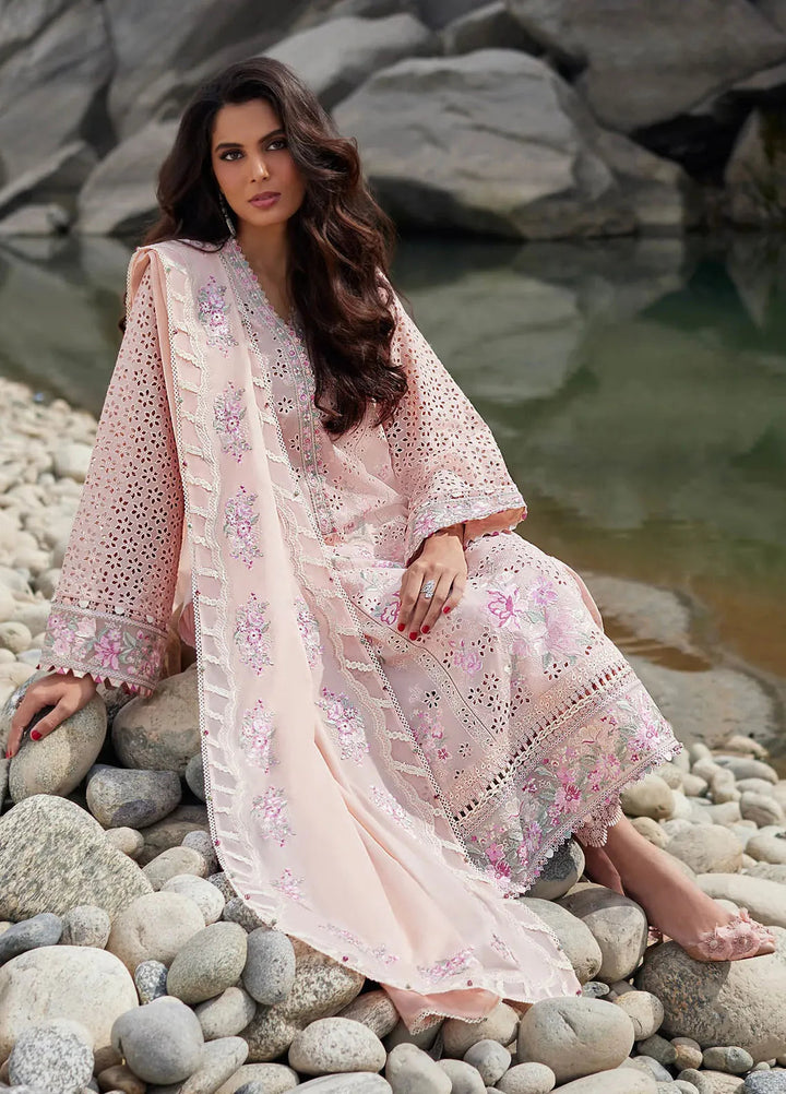 Elan Embroidered Lawn Suits Unstitched 3 Piece EL24L D-09A Aireen - Summer Collection