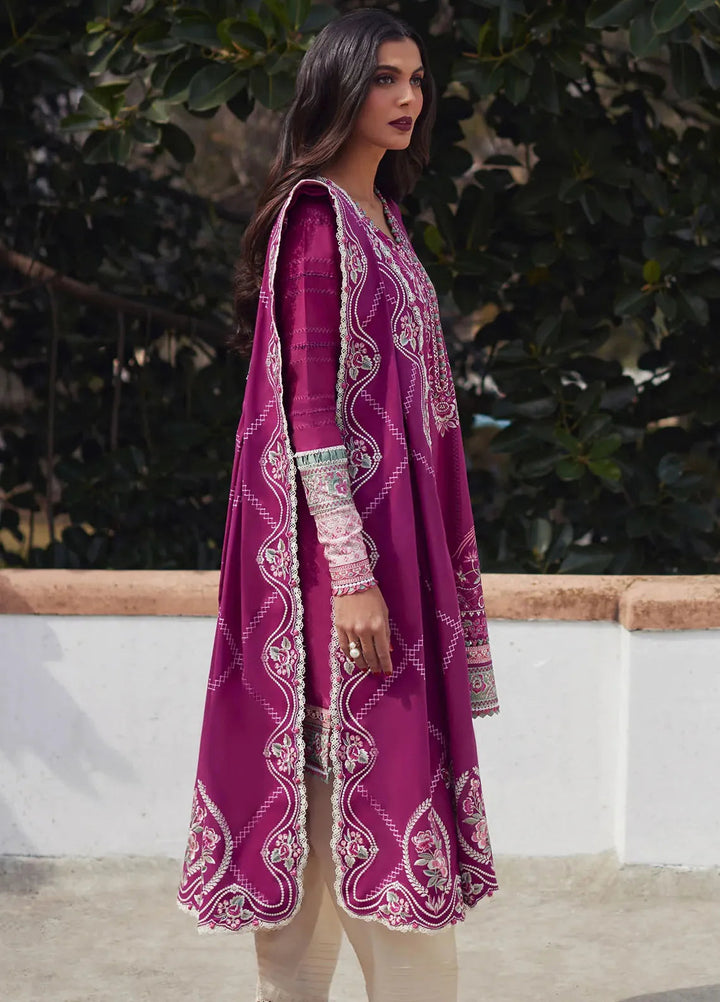 Elan Embroidered Lawn Suits Unstitched 3 Piece EL24L D-10A Aira - Summer Collection