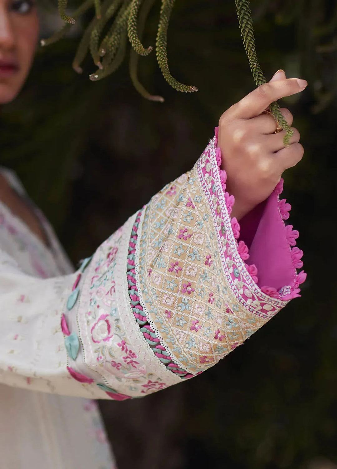 Elan Embroidered Lawn Suits Unstitched 3 Piece EL24L D-10B Aira - Summer Collection