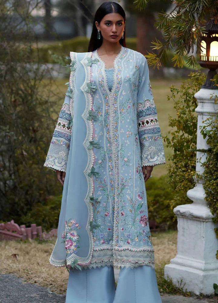 Elan Embroidered Lawn Suits Unstitched 3 Piece EL24L D-11A Mirzeta - Summer Collection