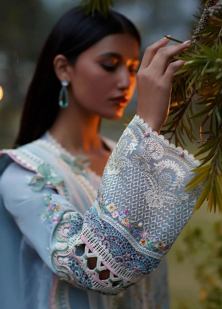 Elan Embroidered Lawn Suits Unstitched 3 Piece EL24L D-11A Mirzeta - Summer Collection