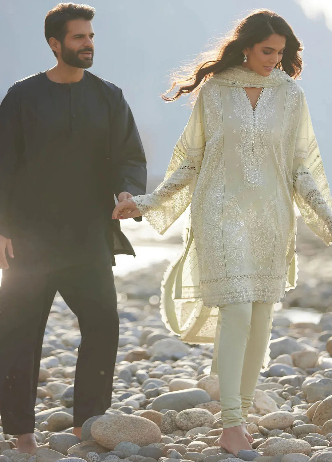 Elan Embroidered Lawn Suits Unstitched 3 Piece EL24L D-12A Zeina - Summer Collection