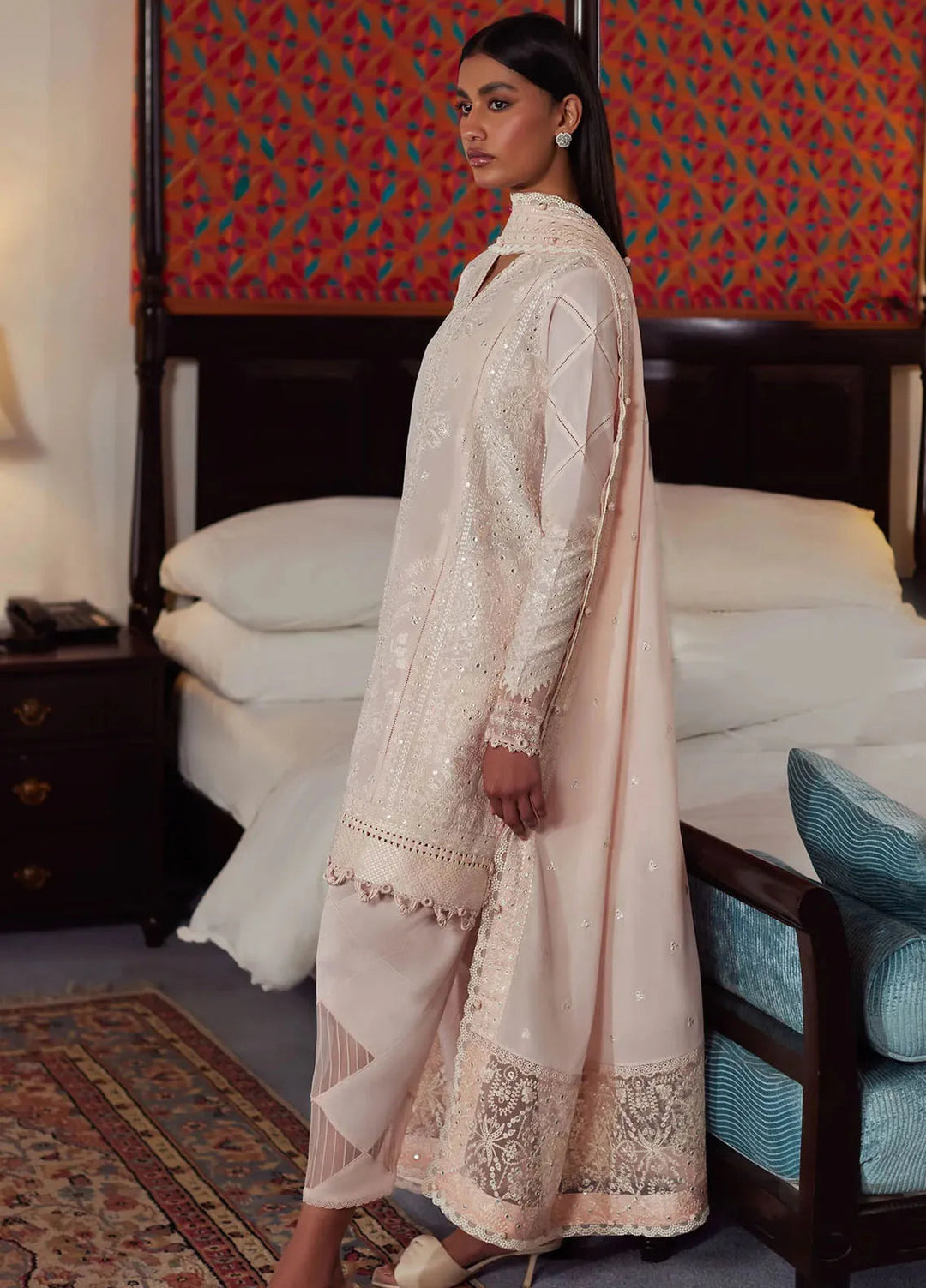 Elan Embroidered Lawn Suits Unstitched 3 Piece EL24L D-12B Zeina - Summer Collection