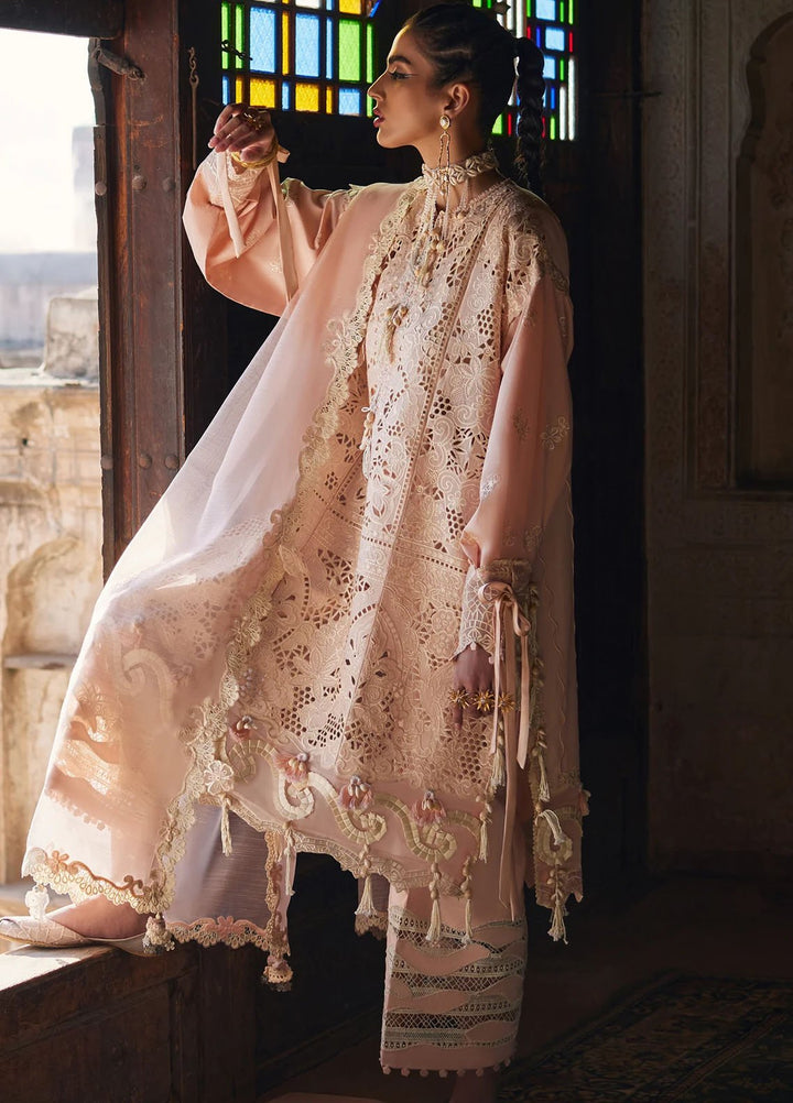 Elan Embroidered Lawn Suits Unstitched 3 Piece EL25LL EL25-02 A Isla - Luxury Collection