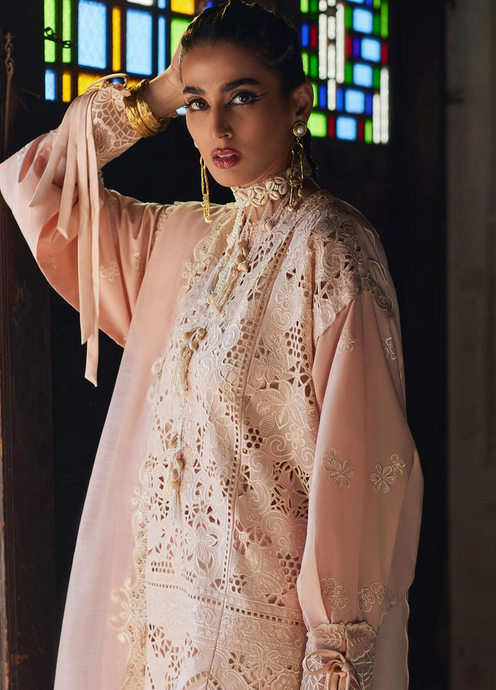 Elan Embroidered Lawn Suits Unstitched 3 Piece EL25LL EL25-02 A Isla - Luxury Collection