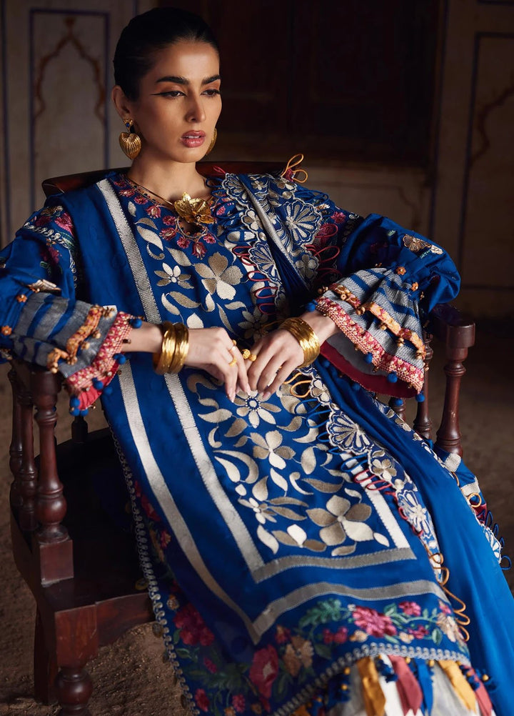 Elan Embroidered Lawn Suits Unstitched 3 Piece EL25LL EL25-08 A Aurelia - Luxury Collection