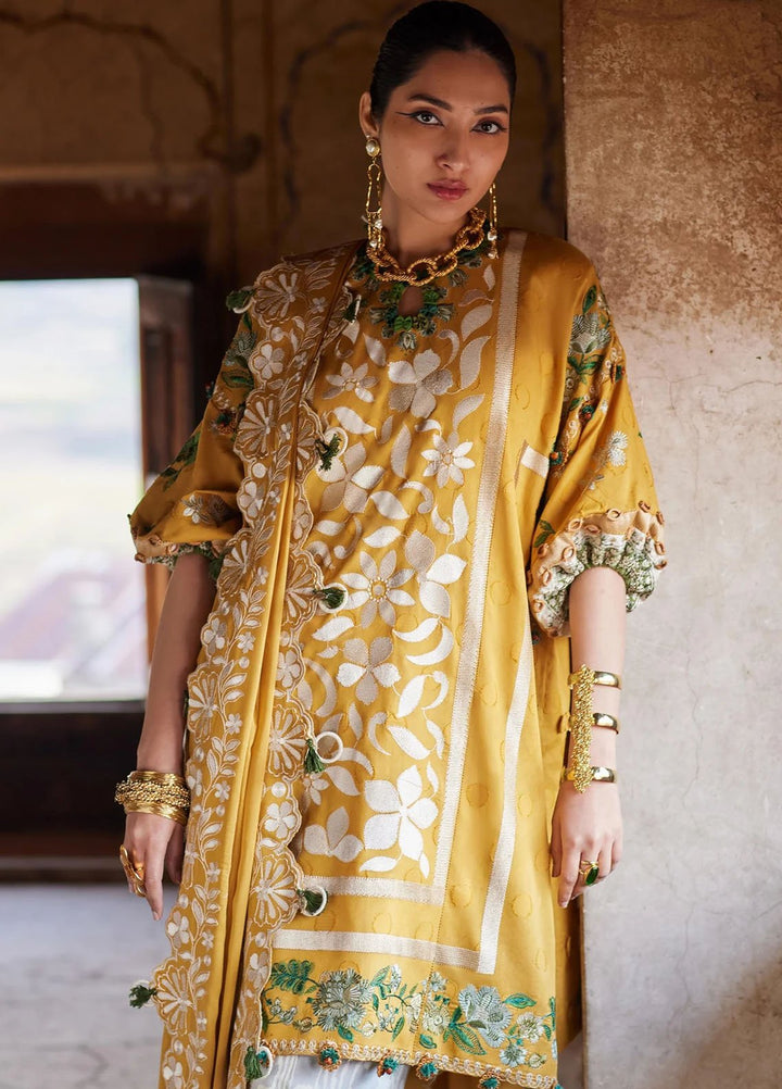Elan Embroidered Lawn Suits Unstitched 3 Piece EL25LL EL25-08 B Aurelia - Luxury Collection