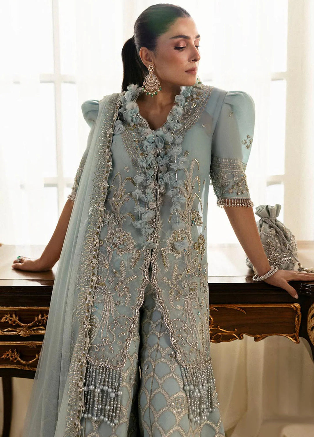 Elan Embroidered Suits Unstitched 3 Piece EC24-01 Ciel De Reve - Wedding Collection