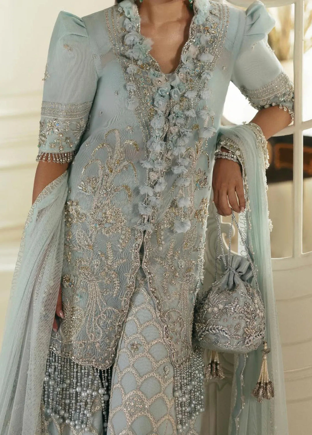 Elan Embroidered Suits Unstitched 3 Piece EC24-01 Ciel De Reve - Wedding Collection