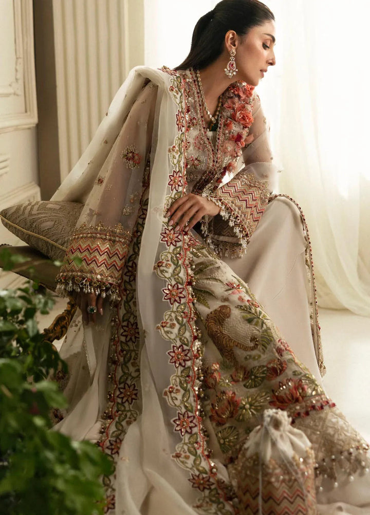 Elan Embroidered Suits Unstitched 3 Piece EC24-02 Botanical Bliss - Wedding Collection