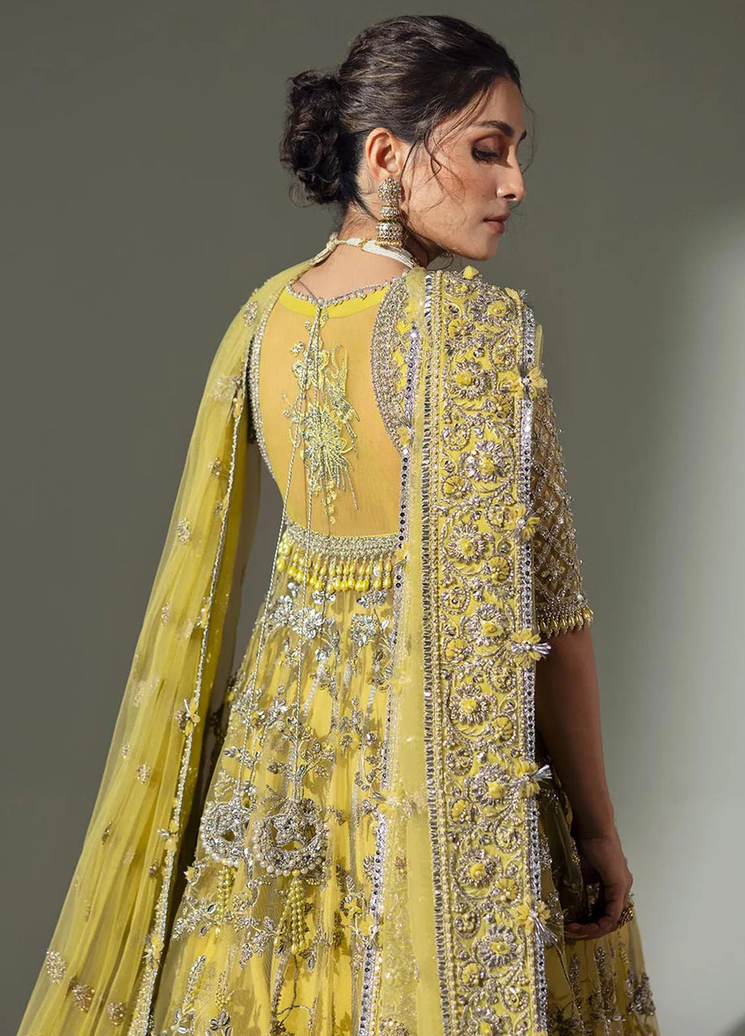 Elan Embroidered Suits Unstitched 3 Piece EC24-03 Lime Blossom - Wedding Collection