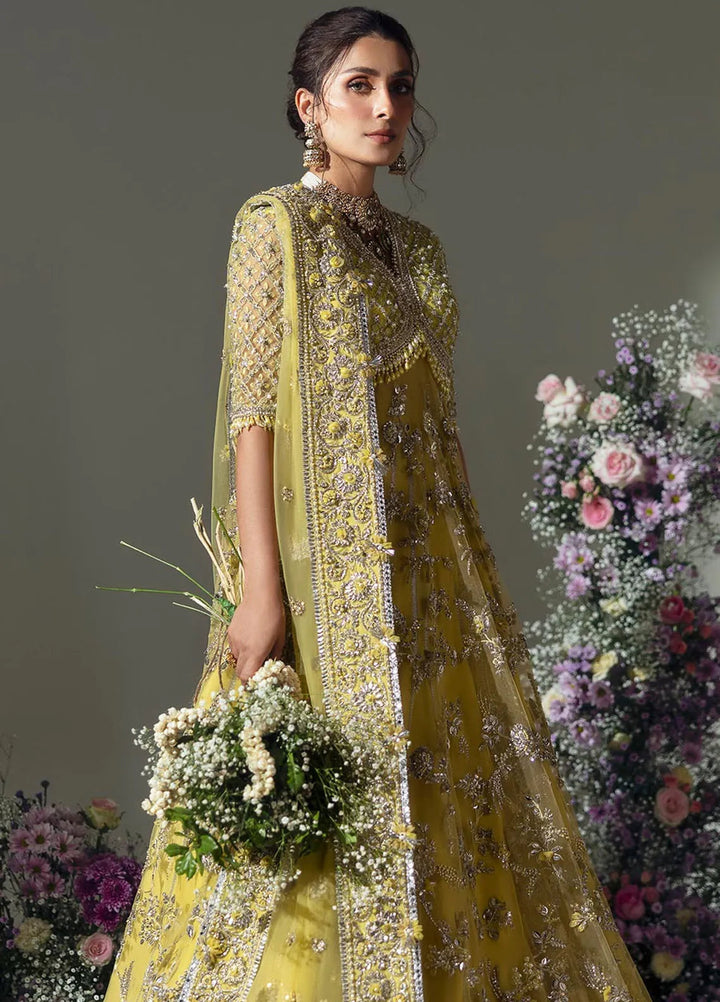 Elan Embroidered Suits Unstitched 3 Piece EC24-03 Lime Blossom - Wedding Collection