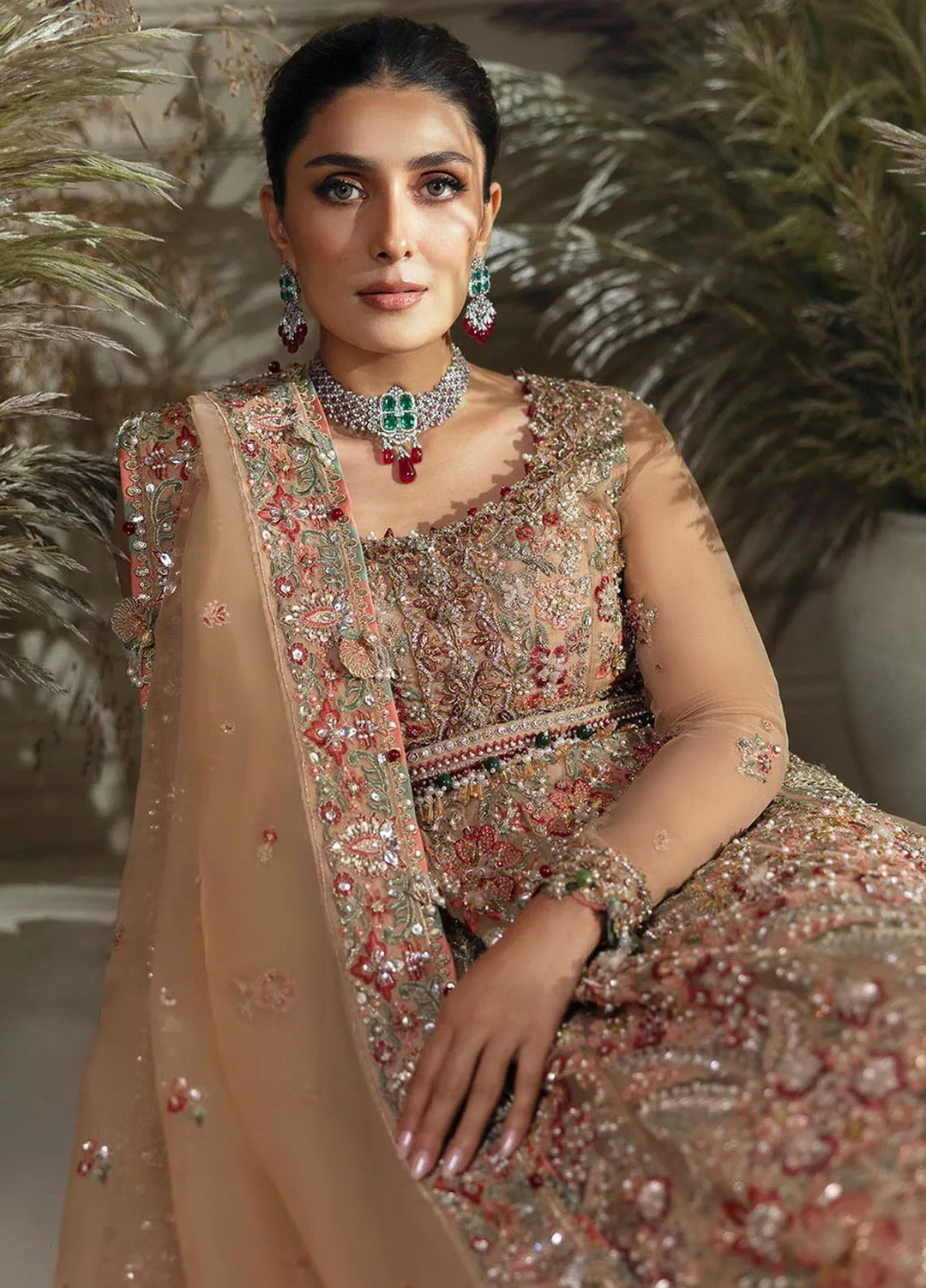 Elan Embroidered Suits Unstitched 3 Piece EC24-04 Maharani - Wedding Collection