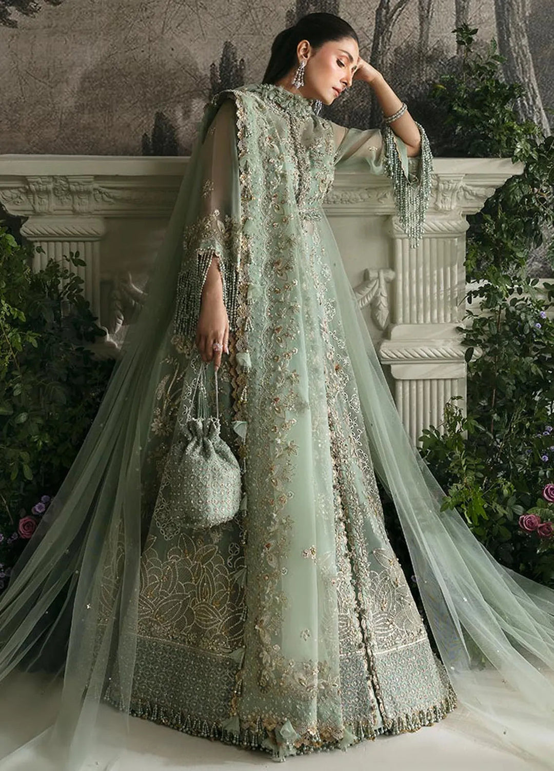 Elan Embroidered Suits Unstitched 3 Piece EC24-06 Sea Of Serenity - Wedding Collection