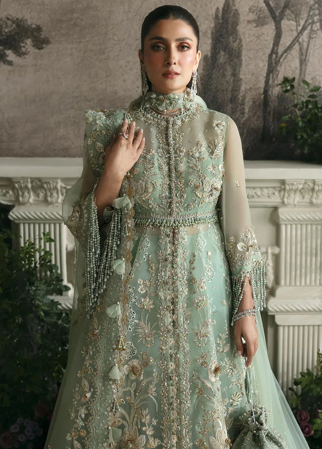 Elan Embroidered Suits Unstitched 3 Piece EC24-06 Sea Of Serenity - Wedding Collection