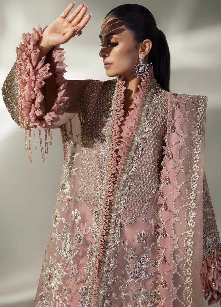 Elan Embroidered Suits Unstitched 3 Piece EC24-07 Celestial Petals - Wedding Collection