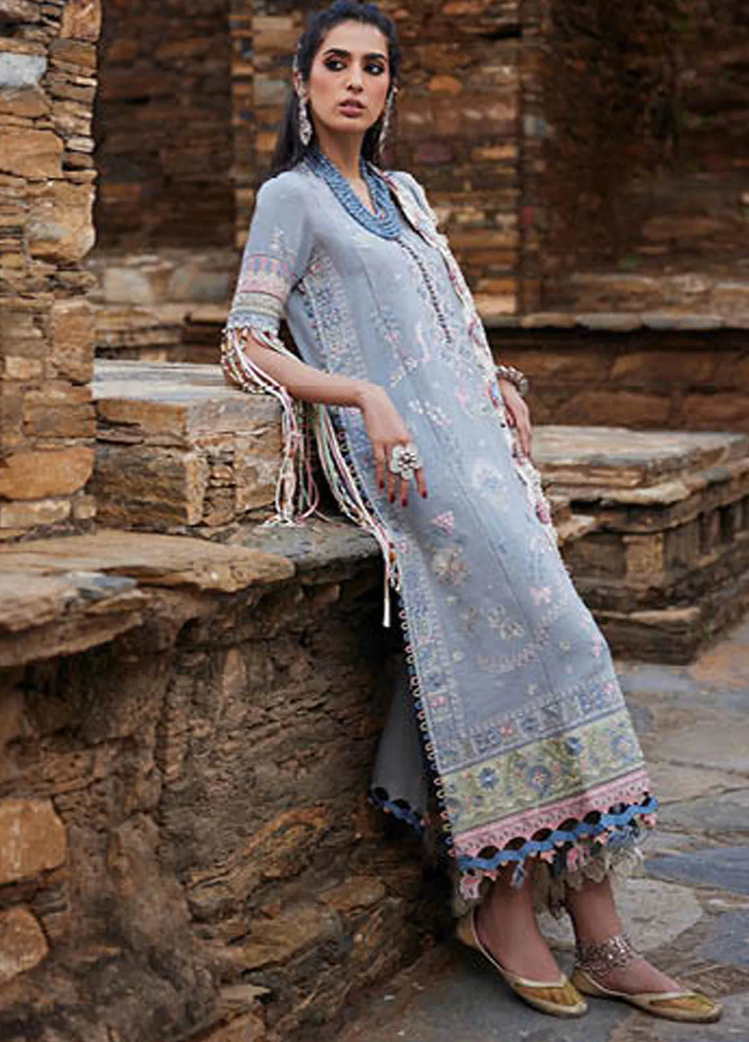 Elan Embroidered Suits Unstitched 3 Piece EL24W EW24-01 Seraphina - Winter Collection
