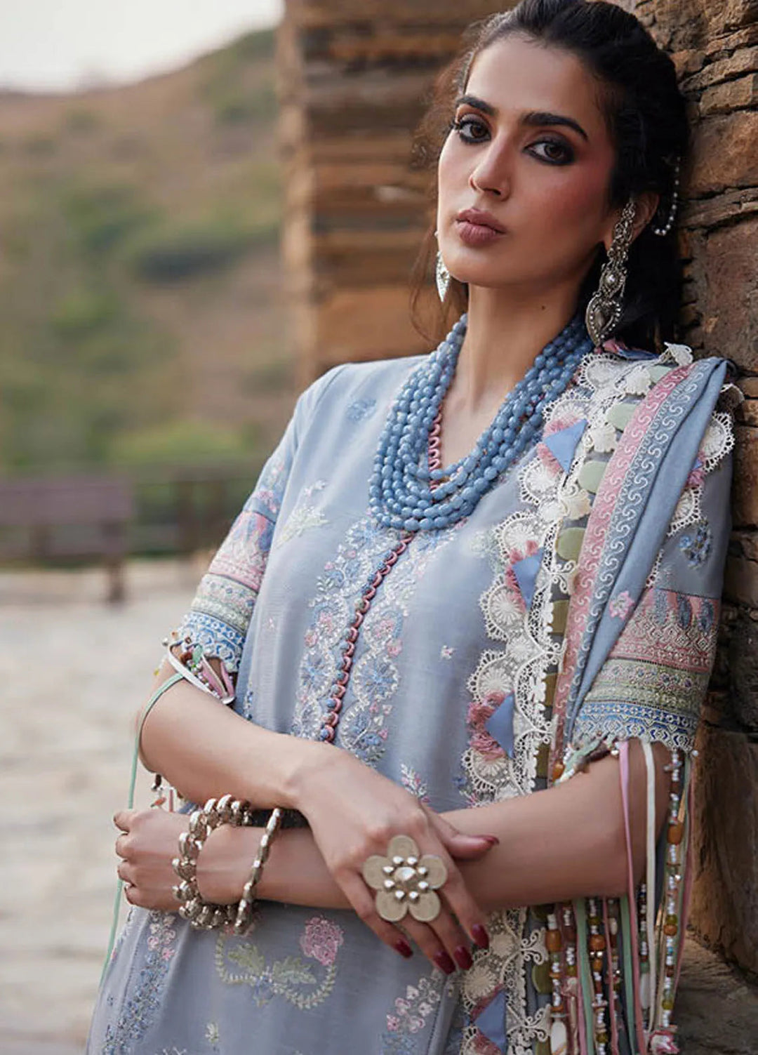 Elan Embroidered Suits Unstitched 3 Piece EL24W EW24-01 Seraphina - Winter Collection