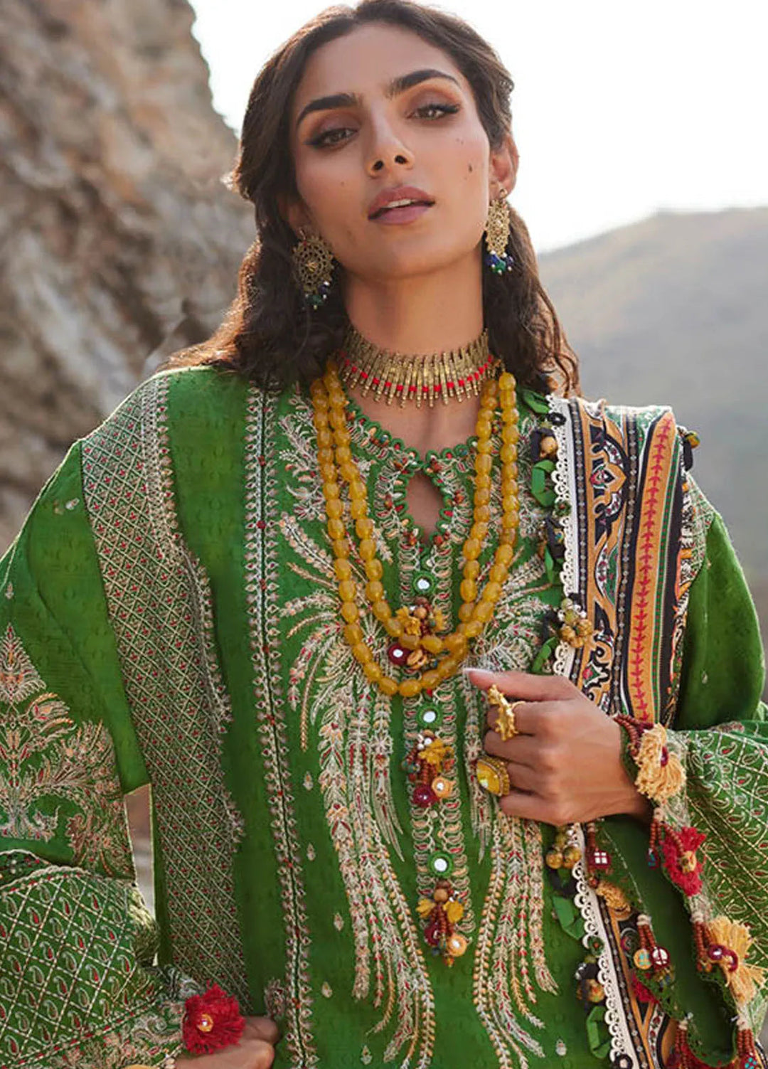 Elan Embroidered Suits Unstitched 3 Piece EL24W EW24-03 Cora - Winter Collection