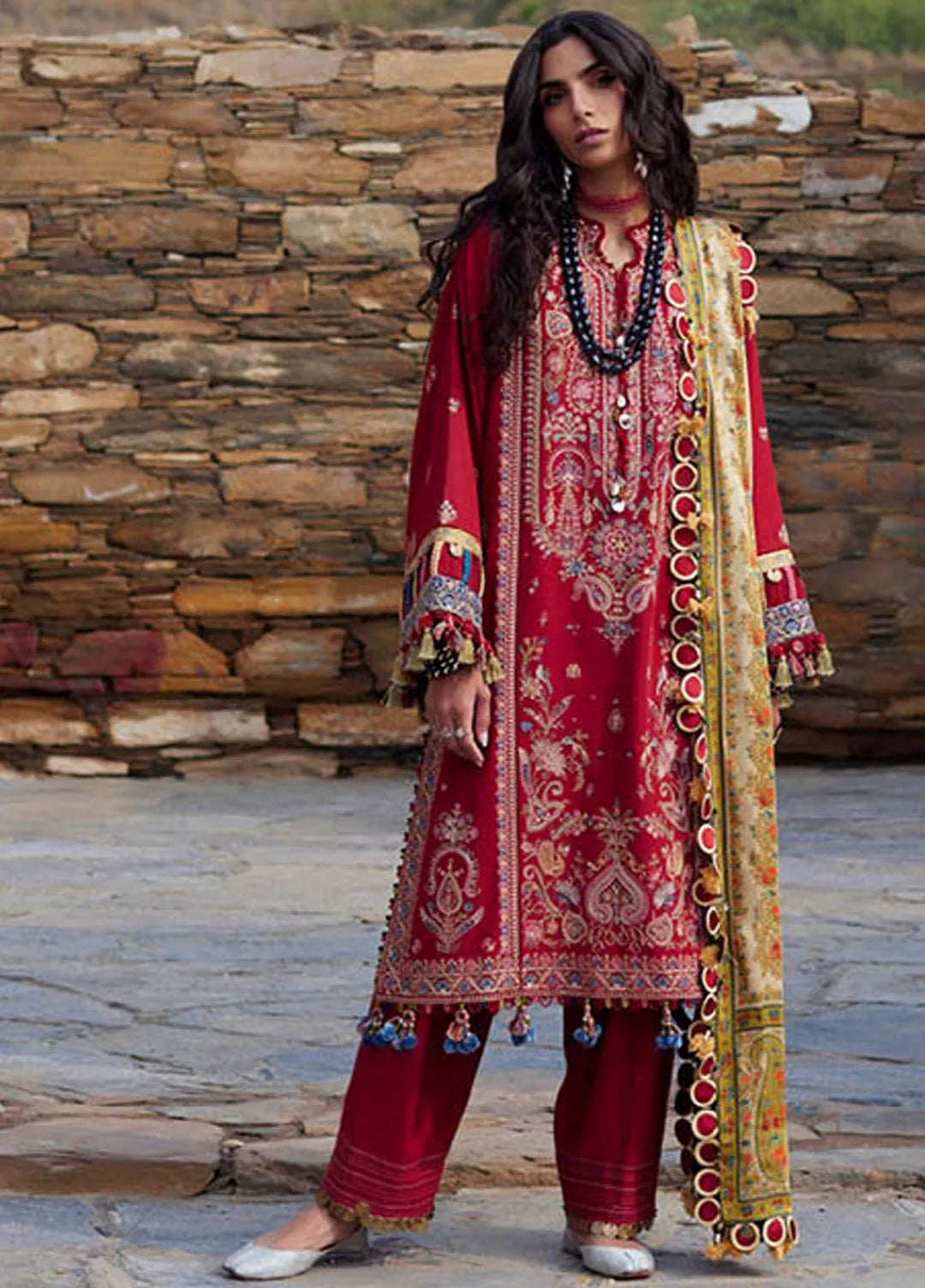 Elan Embroidered Suits Unstitched 3 Piece EL24W EW24-07 Elnaz - Winter Collection
