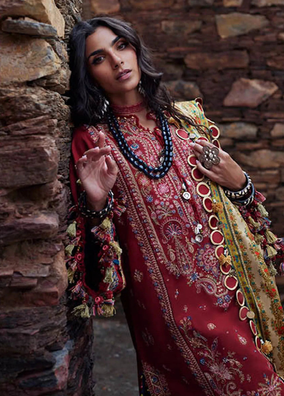Elan Embroidered Suits Unstitched 3 Piece EL24W EW24-07 Elnaz - Winter Collection