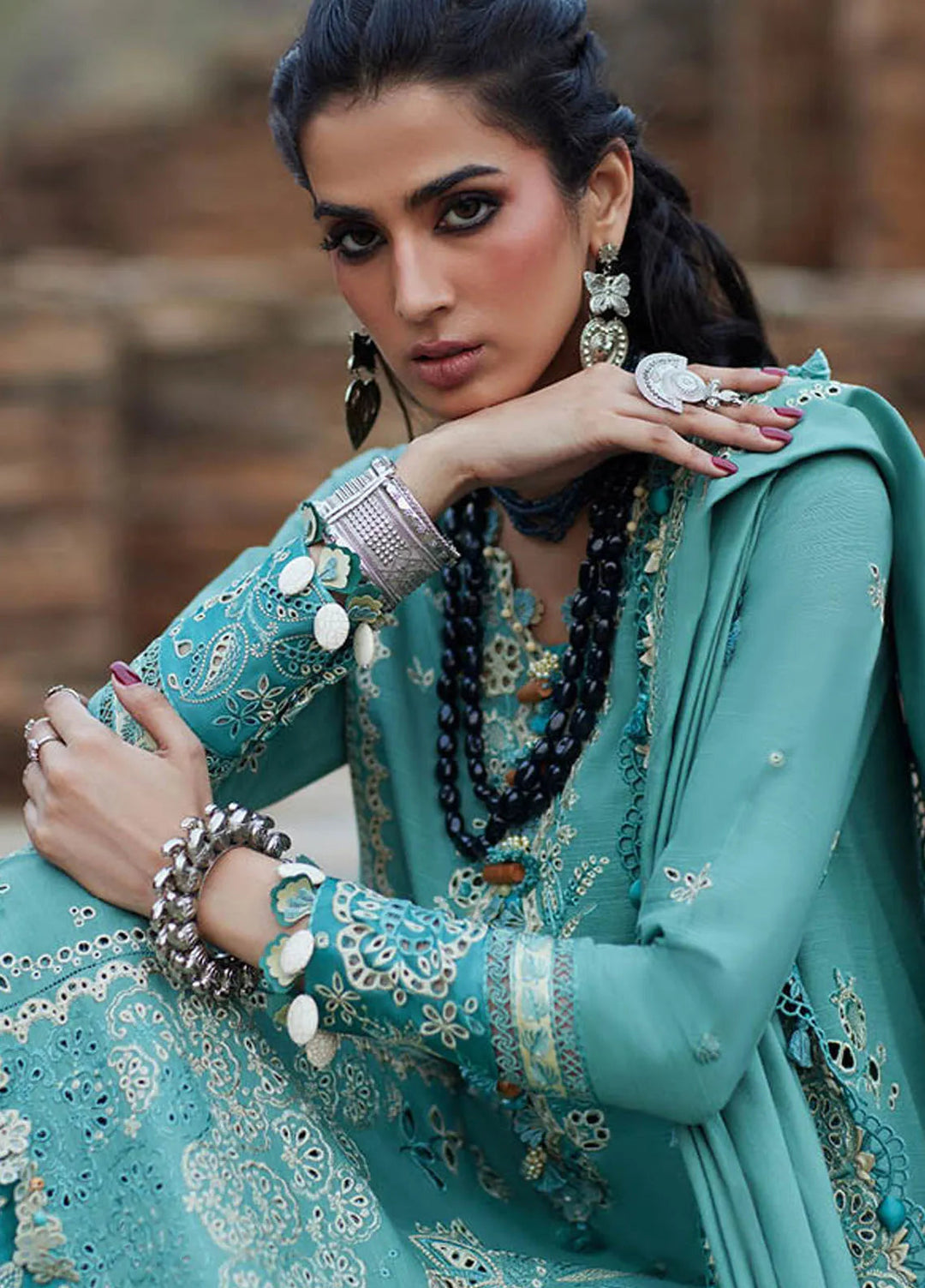 Elan Embroidered Suits Unstitched 3 Piece EL24W EW24-09 Celestia - Winter Collection