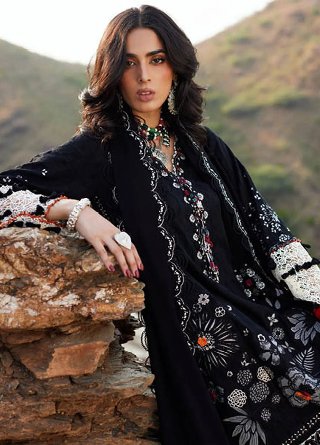 Elan Embroidered Suits Unstitched 3 Piece EL24W EW24-10 Ayanna - Winter Collection