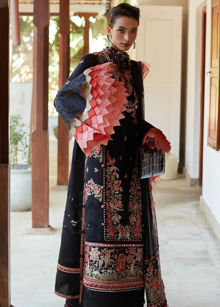 Elan Embroidered Lawn Suits Unstitched 3 Piece EL23LL EL23-02 A Nysa - Summer Collection