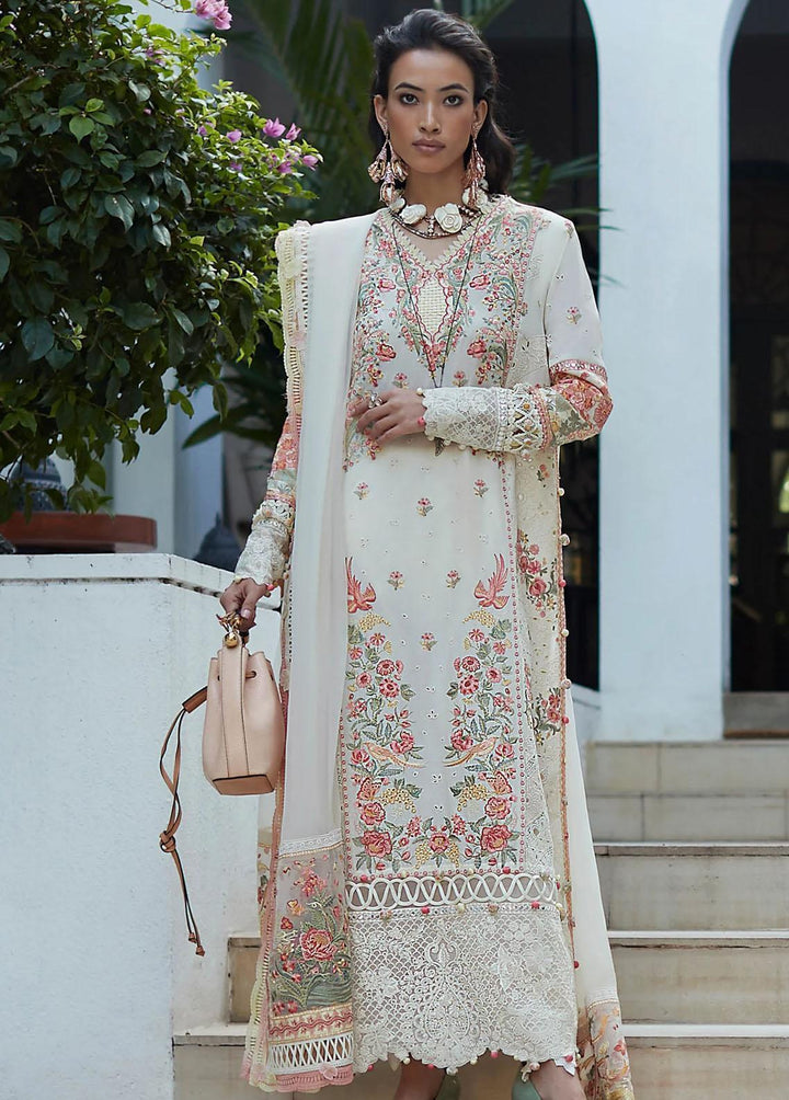 Elan Embroidered Lawn Suits Unstitched 3 Piece EL23LL EL23-02 B Nysa - Summer Collection