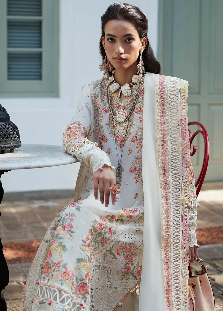 Elan Embroidered Lawn Suits Unstitched 3 Piece EL23LL EL23-02 B Nysa - Summer Collection