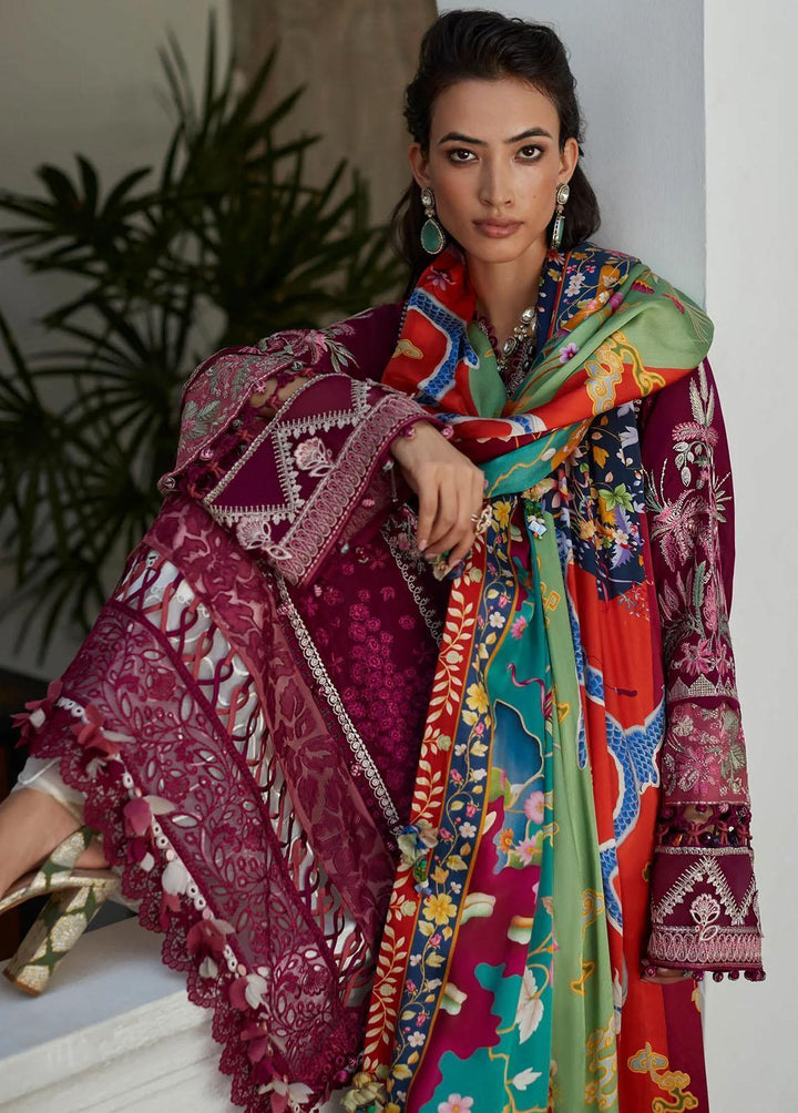 Elan Embroidered Lawn Suits Unstitched 3 Piece EL23LL EL23-04 B Erina - Summer Collection
