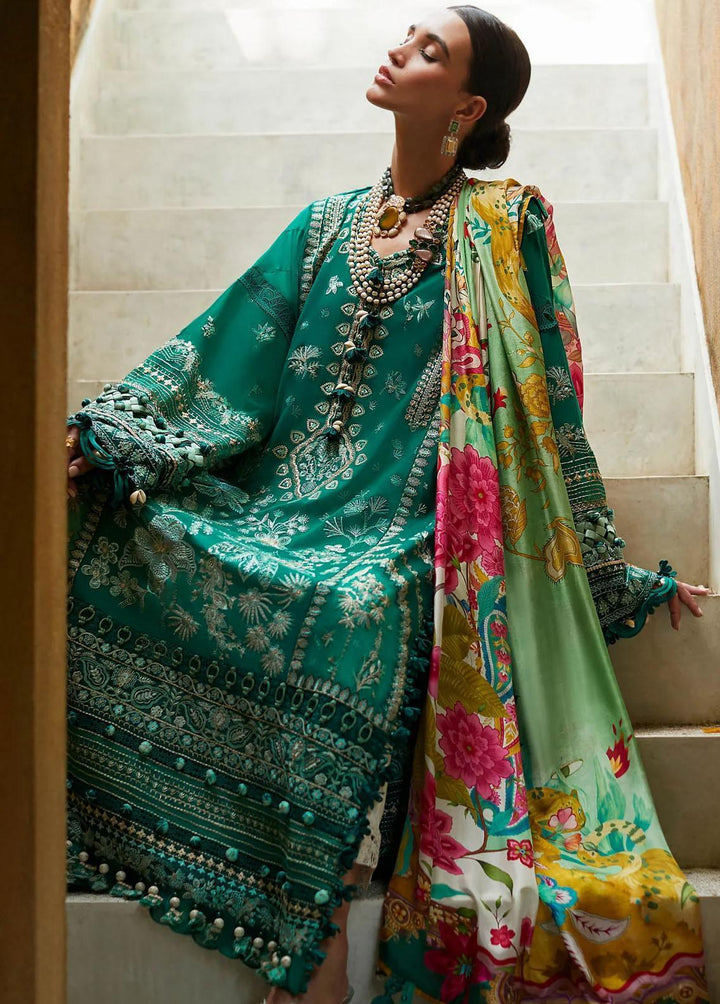 Elan Embroidered Lawn Suits Unstitched 3 Piece EL23LL EL23-05 A Arna - Summer Collection